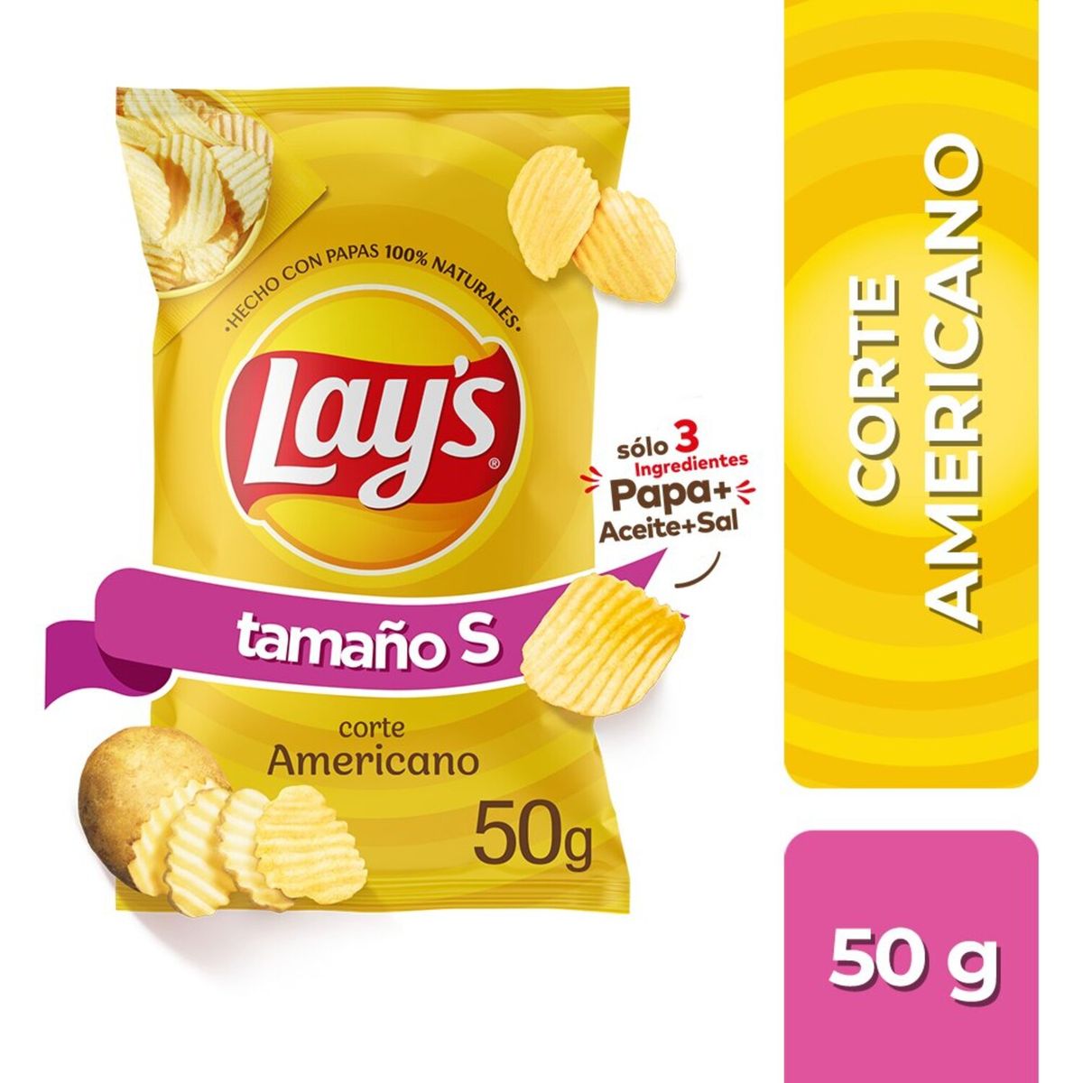LAYS - Papas Fritas Corte Americano Lays 50 g