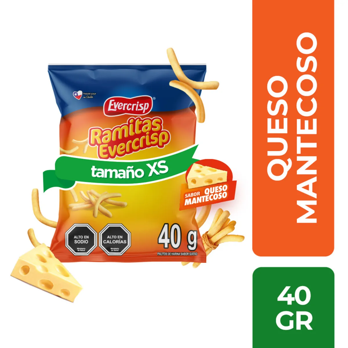 EVERCRISP - Ramitas Sabor Queso Evercrisp 40 g