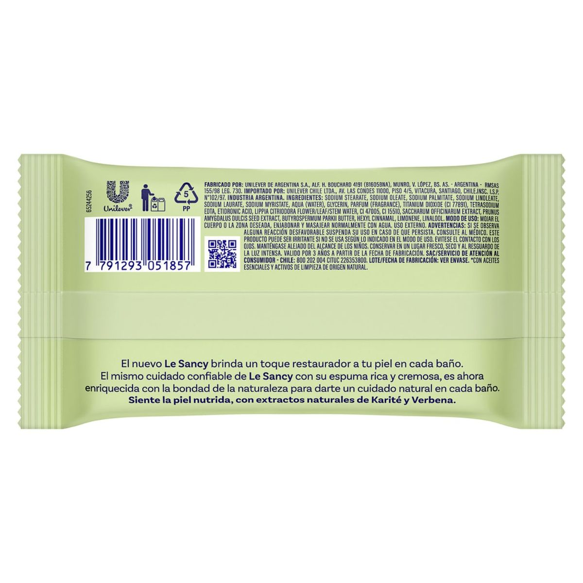 LE SANCY - Jabón en Barra Karité y Verbena Le Sancy 120 gr