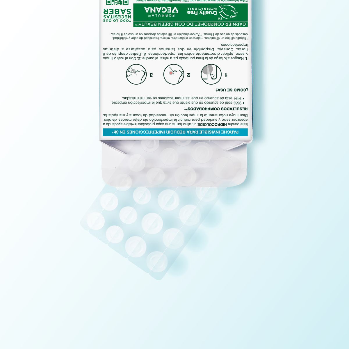 GARNIER - Parche Pimple Patch Hidrocoloide 22 un