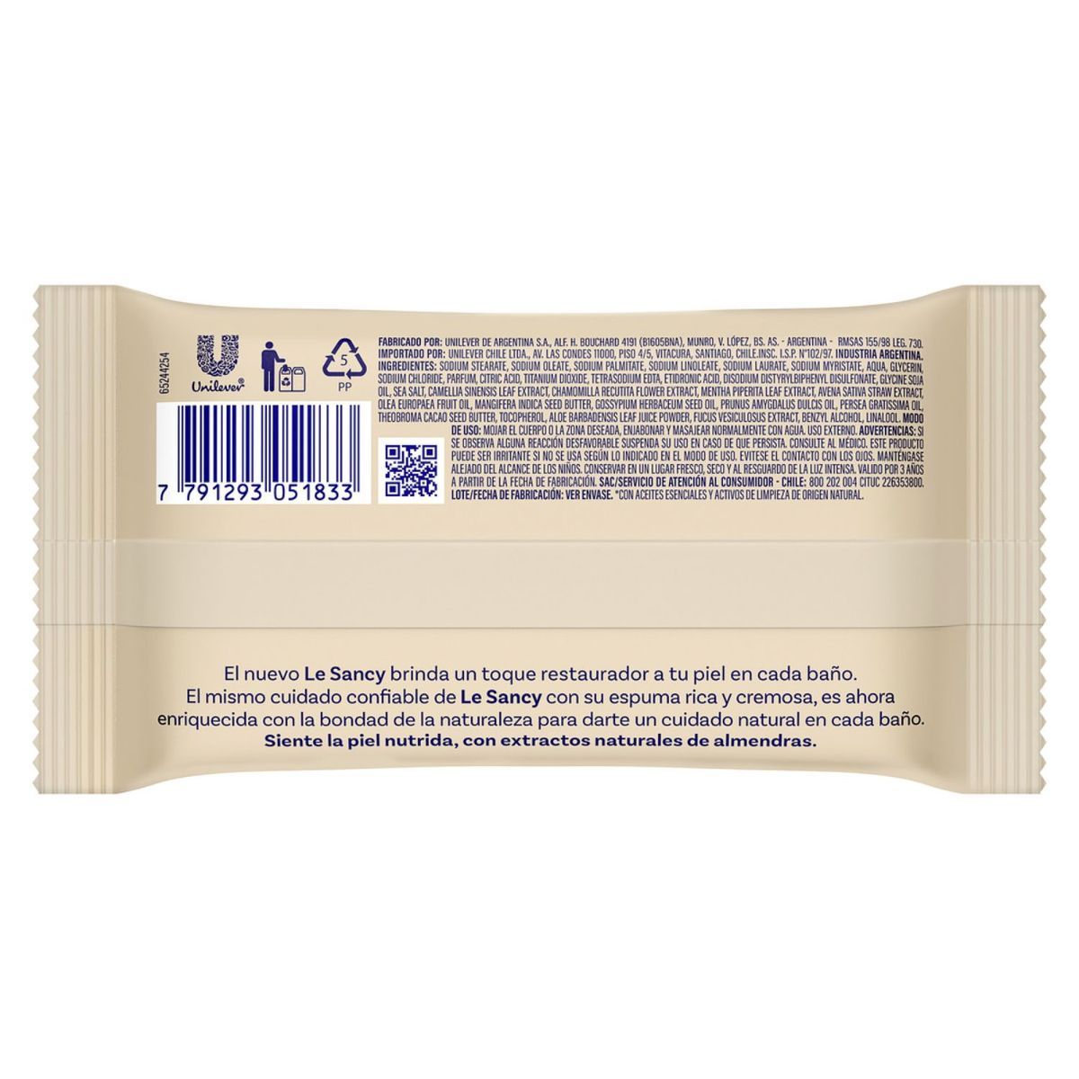LE SANCY - Jabón en Barra Aceite de Almendras Le Sancy 120 gr