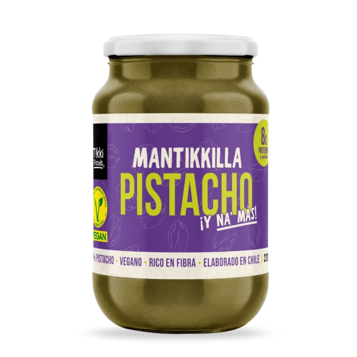 TIKKI FOODS - Mantequilla de Pistachos Vegana Tikki Foods 220 g