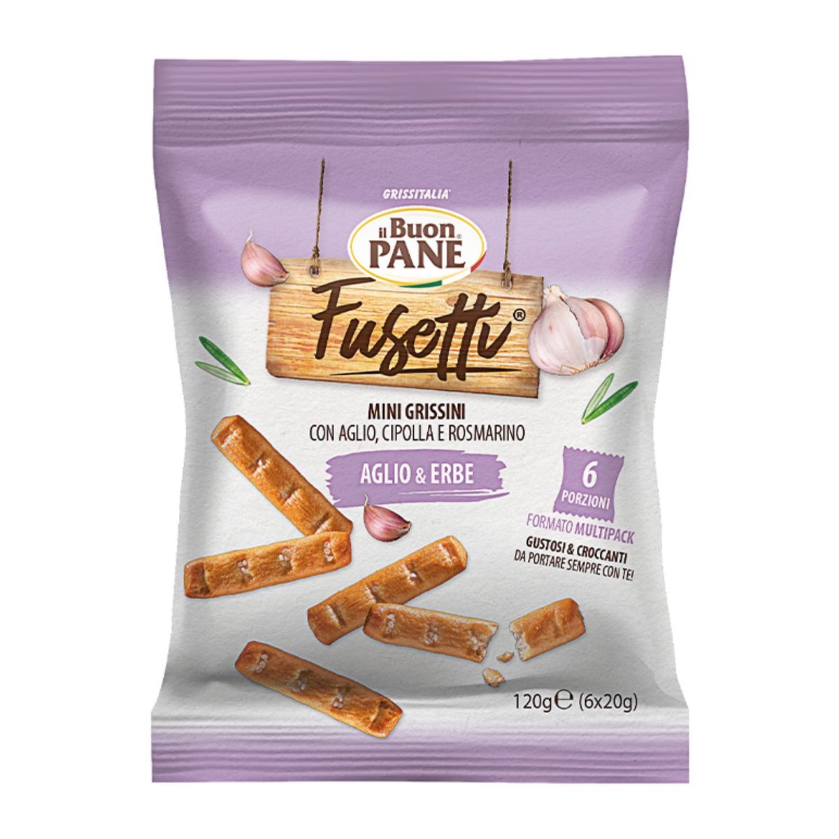  - Mini Grissines Ajo y Hierbas Buon Pane 120 gr