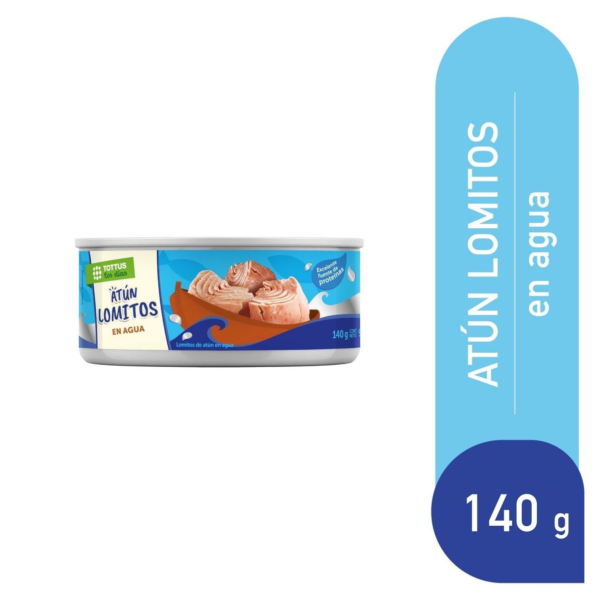 TOTTUS - Atún Lomitos en Agua Tottus 140 g