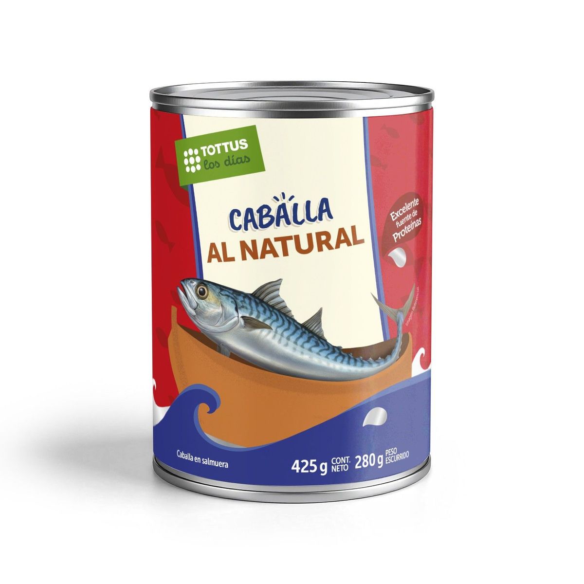 TOTTUS - Caballa al Natural Tottus 425 g
