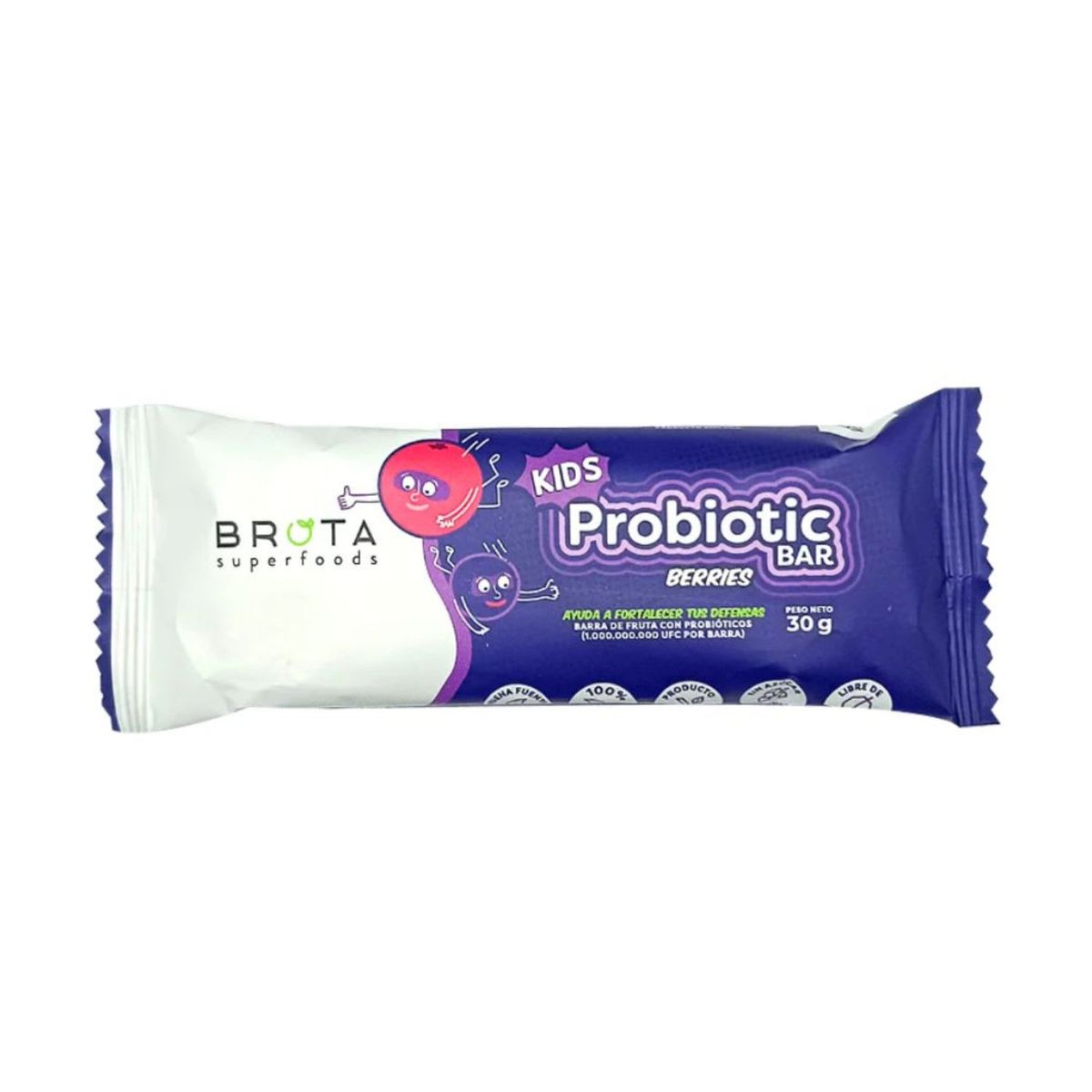 BROTA - Barras de Fruta Kids Probiotic Berries Brota 5 x 30 g