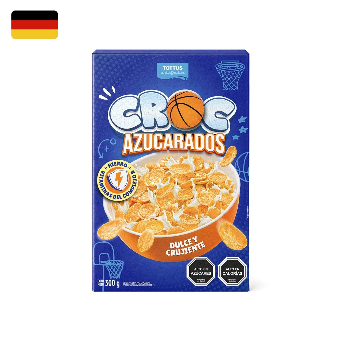 TOTTUS - CEREAL AZUCARADOS CROC TOTTUS 300GR