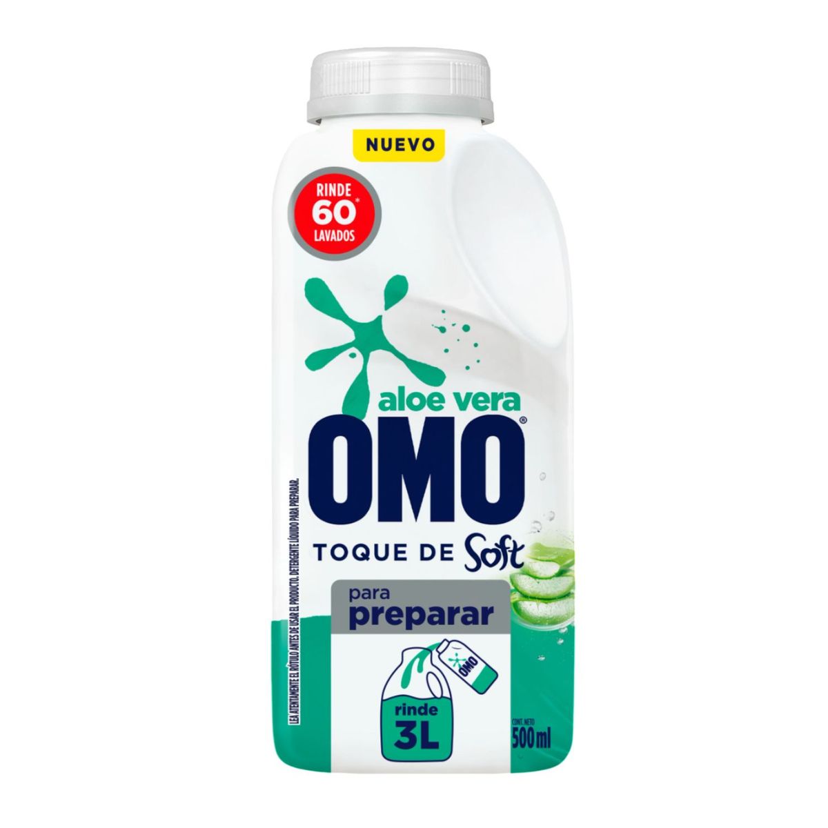 OMO - Detergente Líquido para Diluir Aloe Vera Omo 500 ml