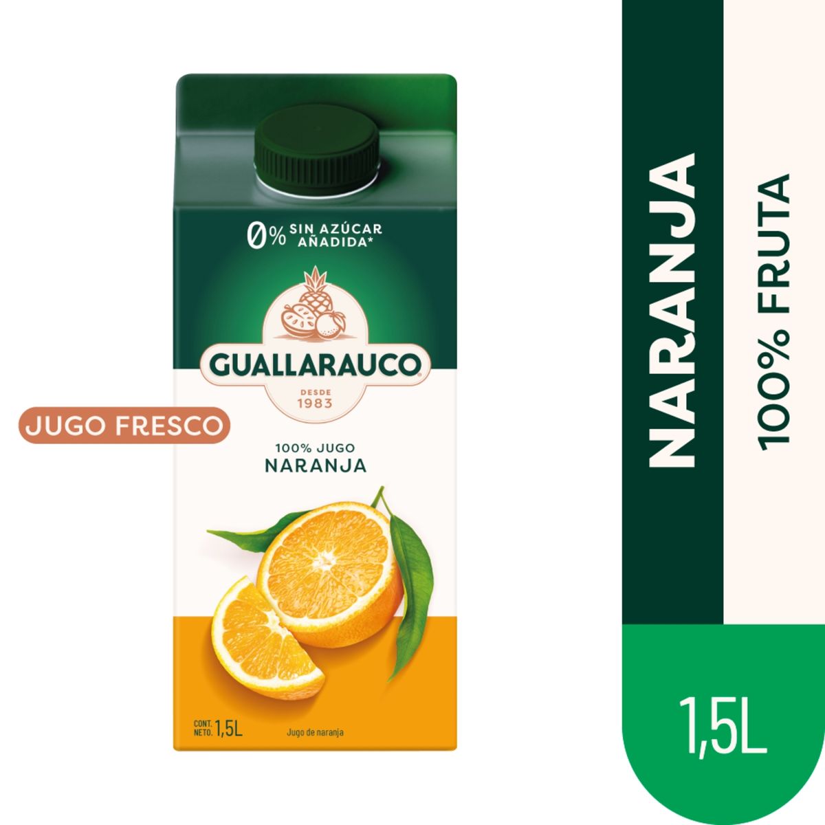 GUALLARAUCO - Jugo Fresco de Naranja Guallarauco 1.5 L