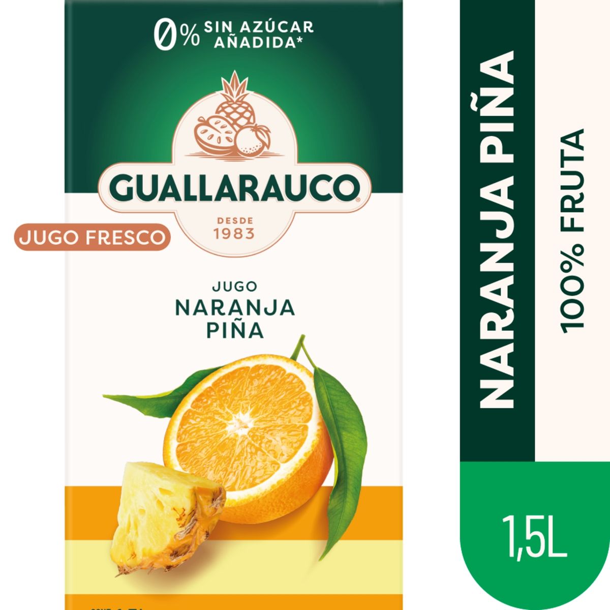 GUALLARAUCO - Jugo Fresco de Naranja y Piña Guallarauco 1.5 L