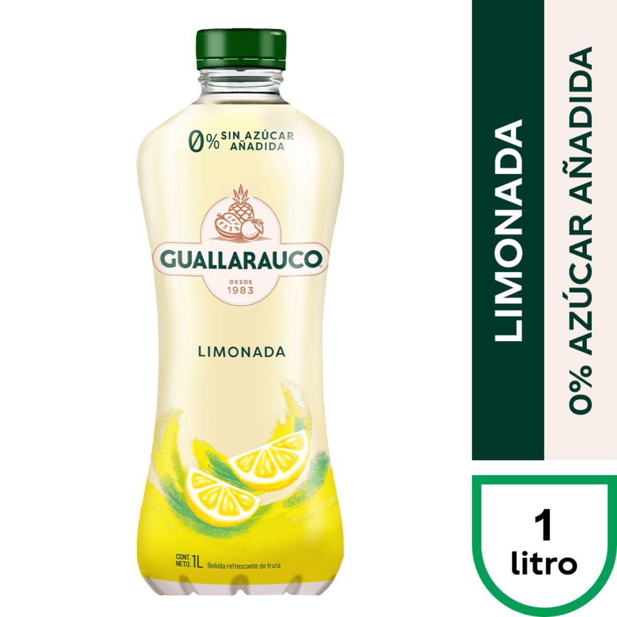 GUALLARAUCO - Limonada Sin Azúcar Guallarauco 1 L