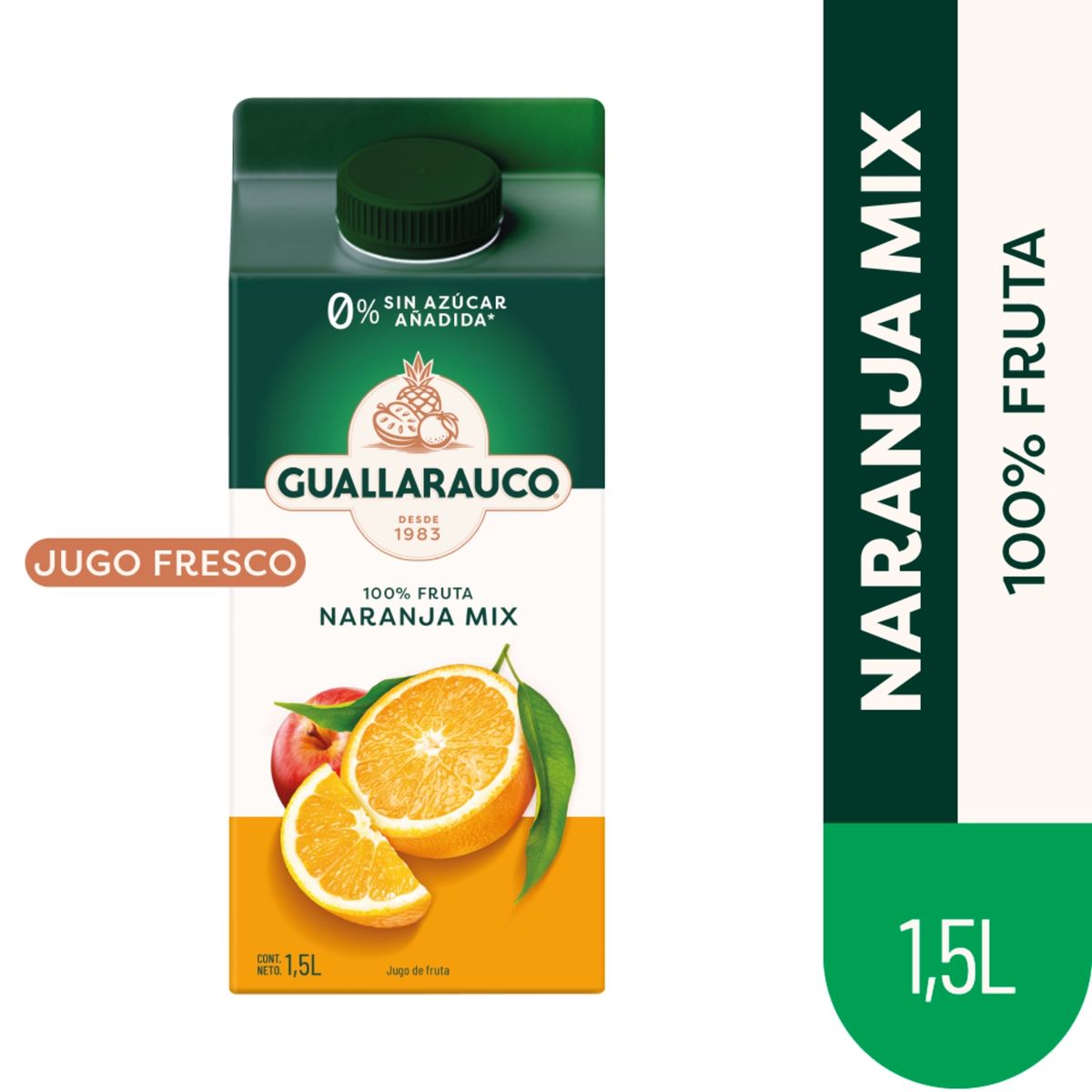 GUALLARAUCO - Jugo Fresco Naranja Mix Guallarauco 1.5 L