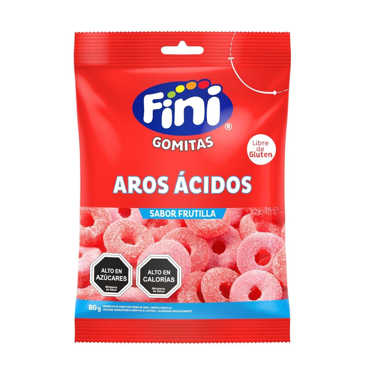 FINI - Gomitas Aros Ácidos Fini 80 g