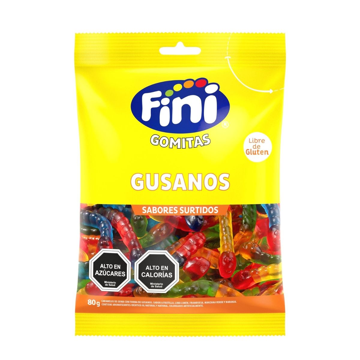 FINI - Gomitas Gusanos Fini 80 g