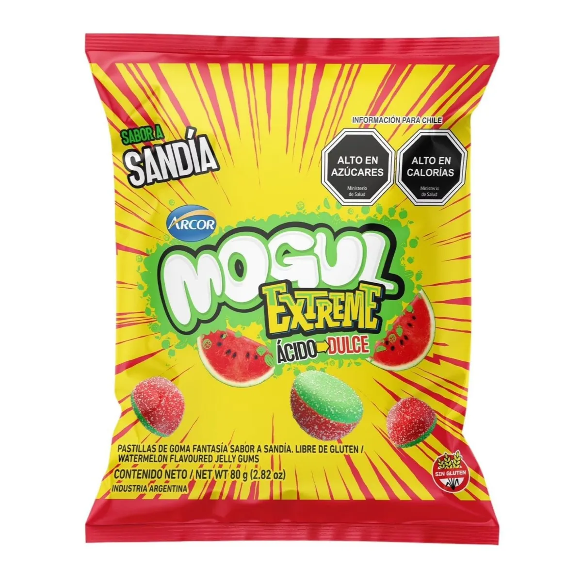 MOGUL - Gomitas Extreme Sandía Mogul 80 g
