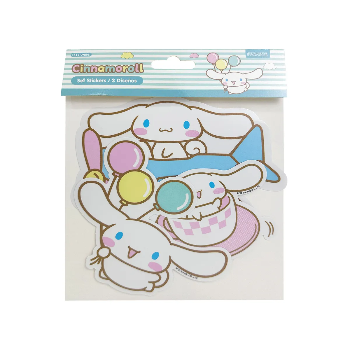PROARTE - Set 3 Stickers Para Laptop Cinnamoroll