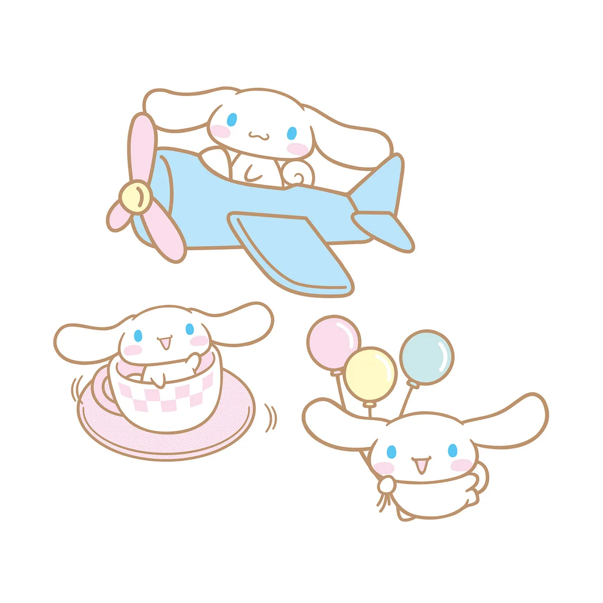 PROARTE - Set 3 Stickers Para Laptop Cinnamoroll