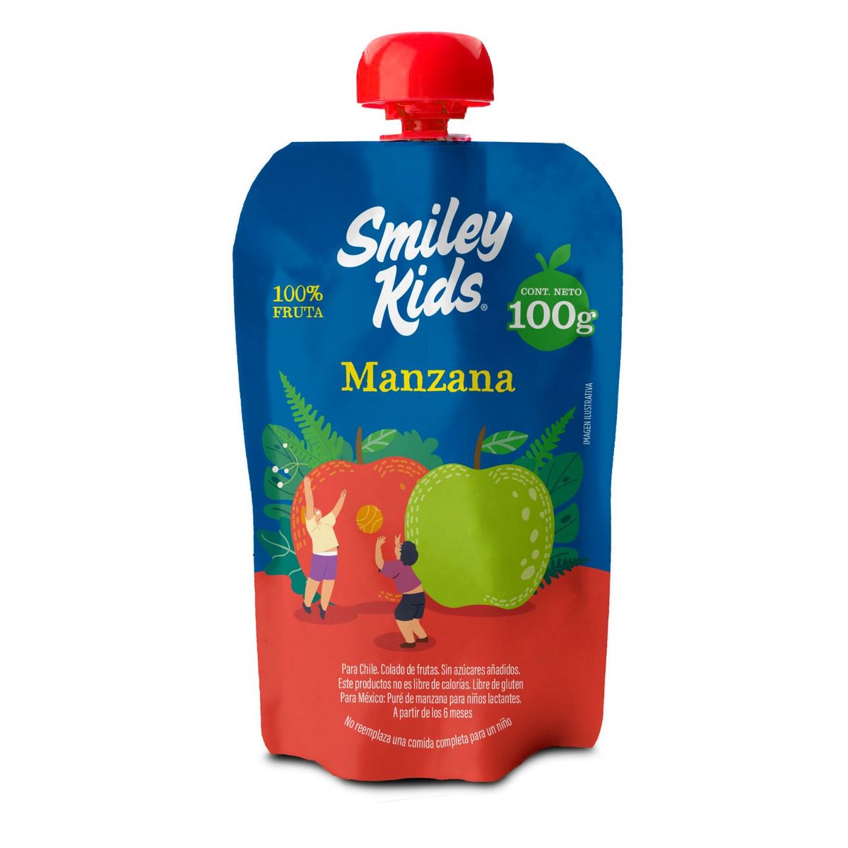 SMILEY KIDS - Compota Manzana Smiley Kids 100 gr