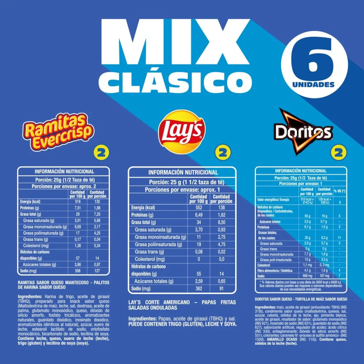 EVERCRISP - Pack Snack Surtidos Evercrisp 174 g