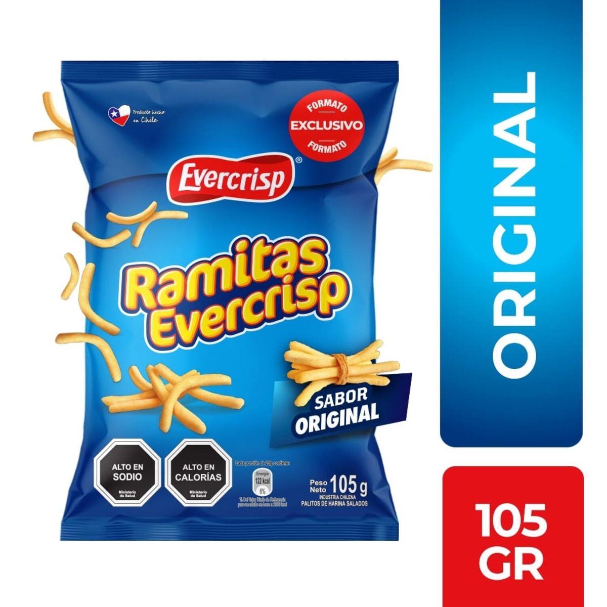 EVERCRISP - Snack Ramitas Sabor Original Evercrisp 105 g