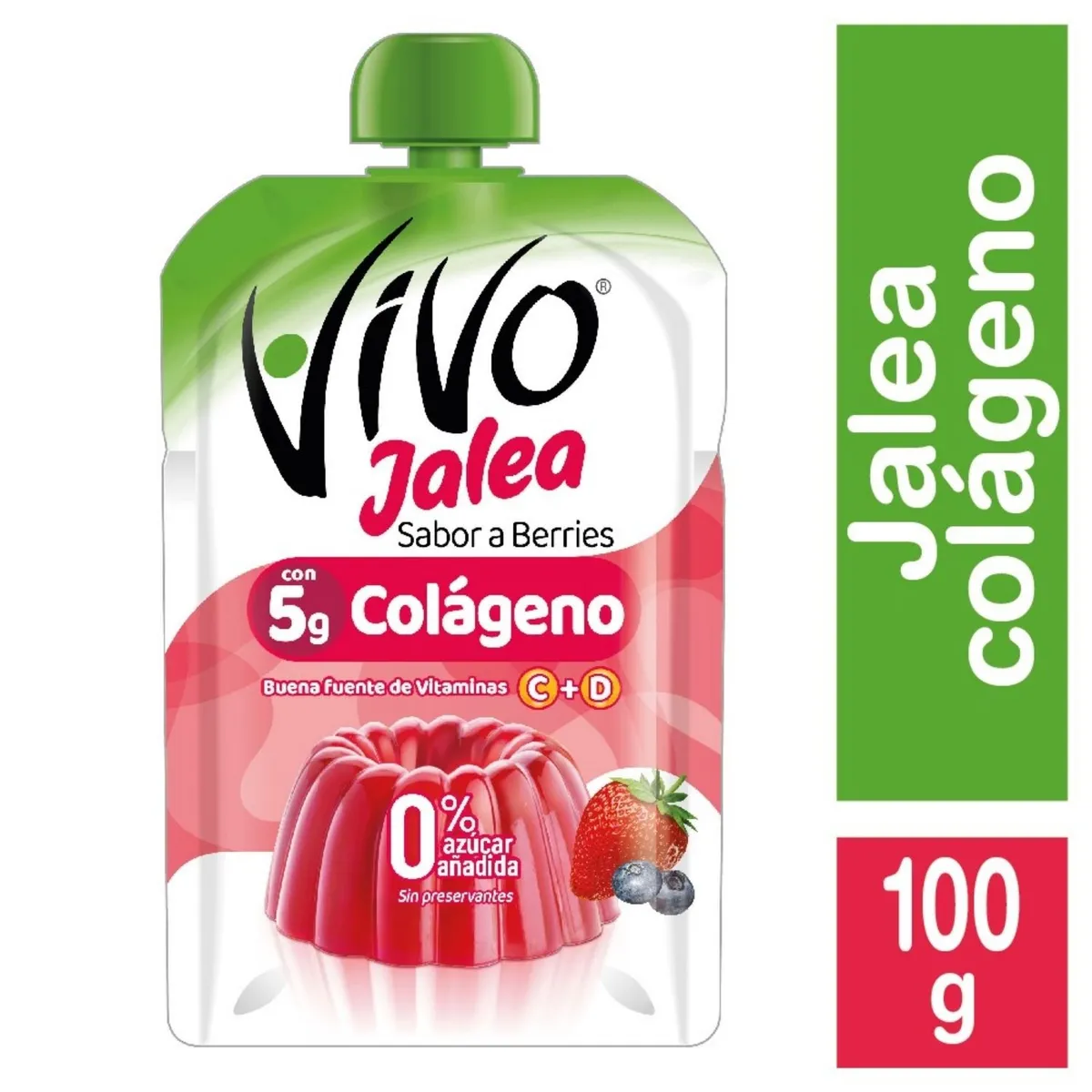VIVO - Jalea con Colágeno Sabor Berries Vivo 100 g