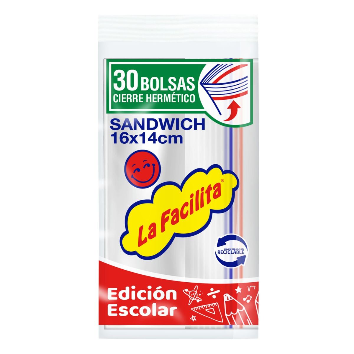  - Bolsa Cierre Hermético 16x14 La Facilita 30 un