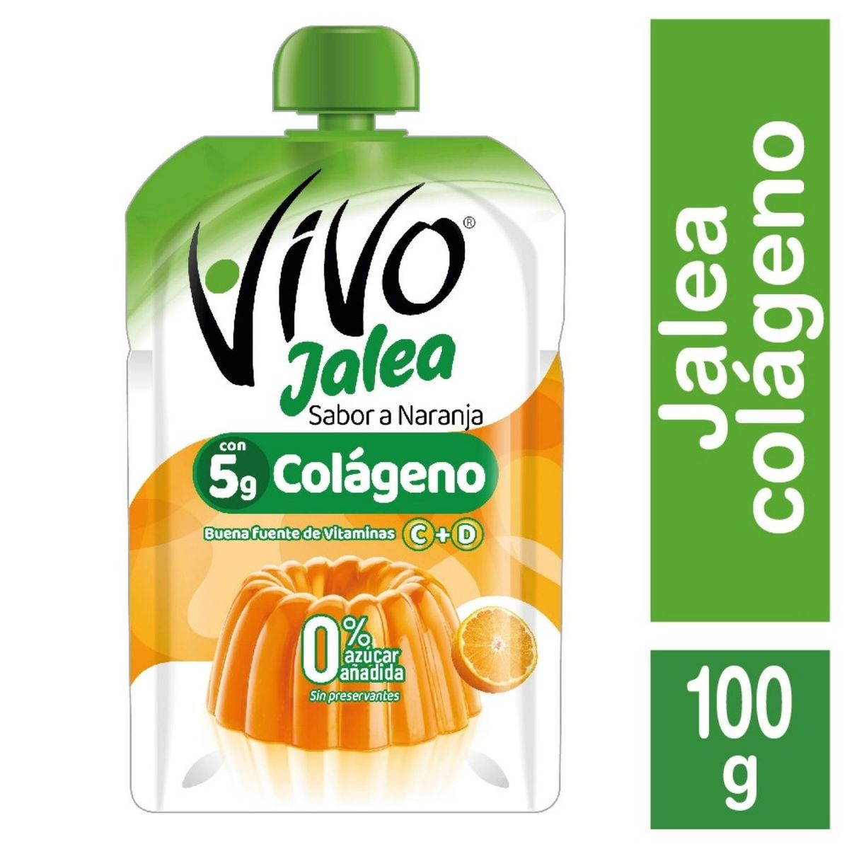 VIVO - Jalea con Colágeno Sabor Naranja Vivo 100 g