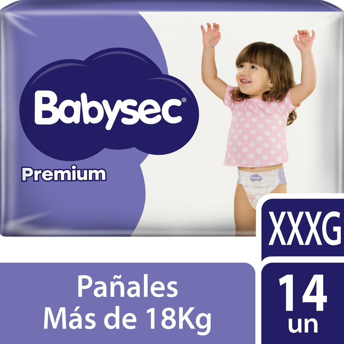 BABYSEC - Pañales Desechables Premium XXXG Babysec 14 un