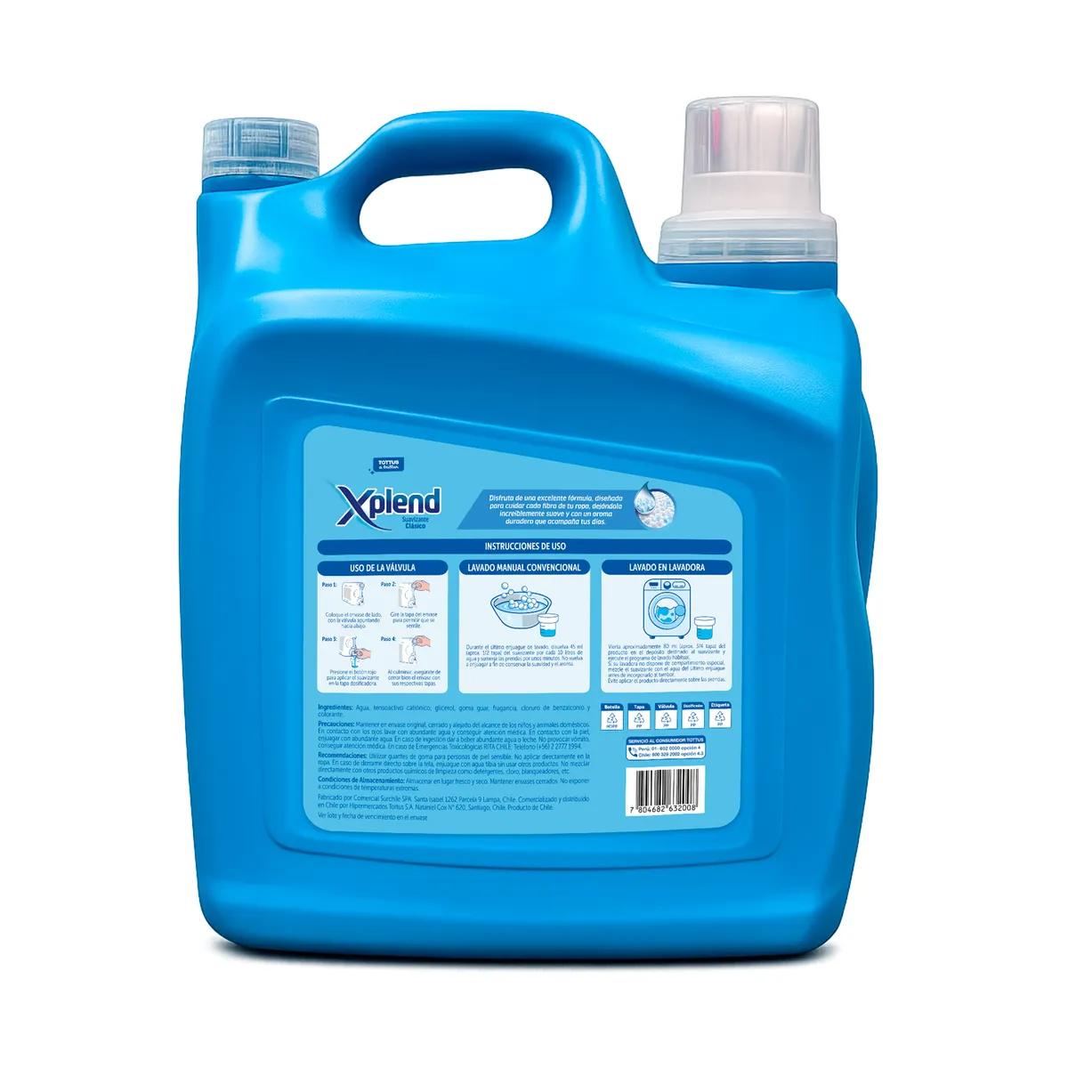 XPLEND - Suavizante de Ropa Clásico Fragancia Duradera Xplend 5 lt