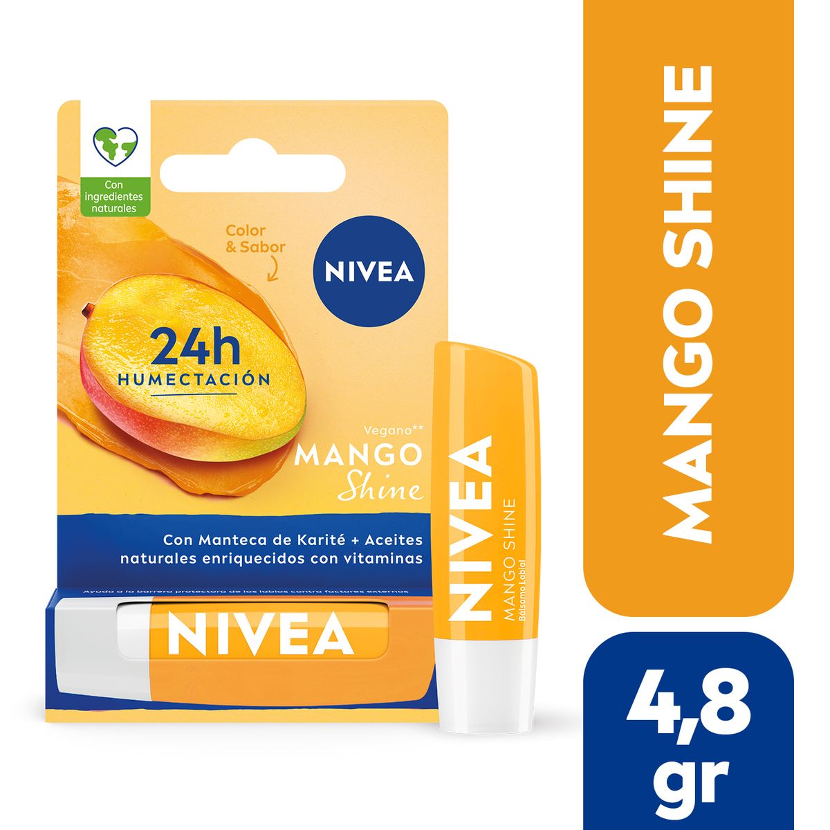 NIVEA - Bálsamo Labial Mango Shine Nivea un