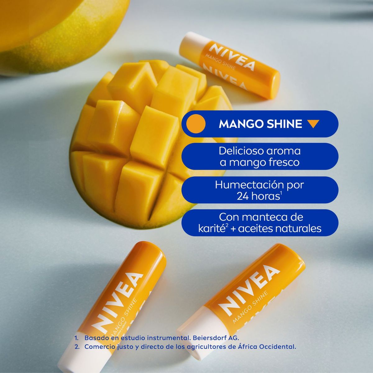 NIVEA - Bálsamo Labial Mango Shine Nivea un