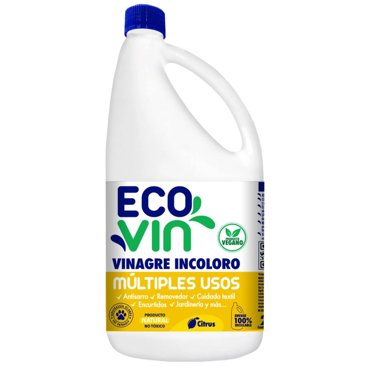  - Vinagre Incoloro Multiuso Citrus Ecovin 2 lt