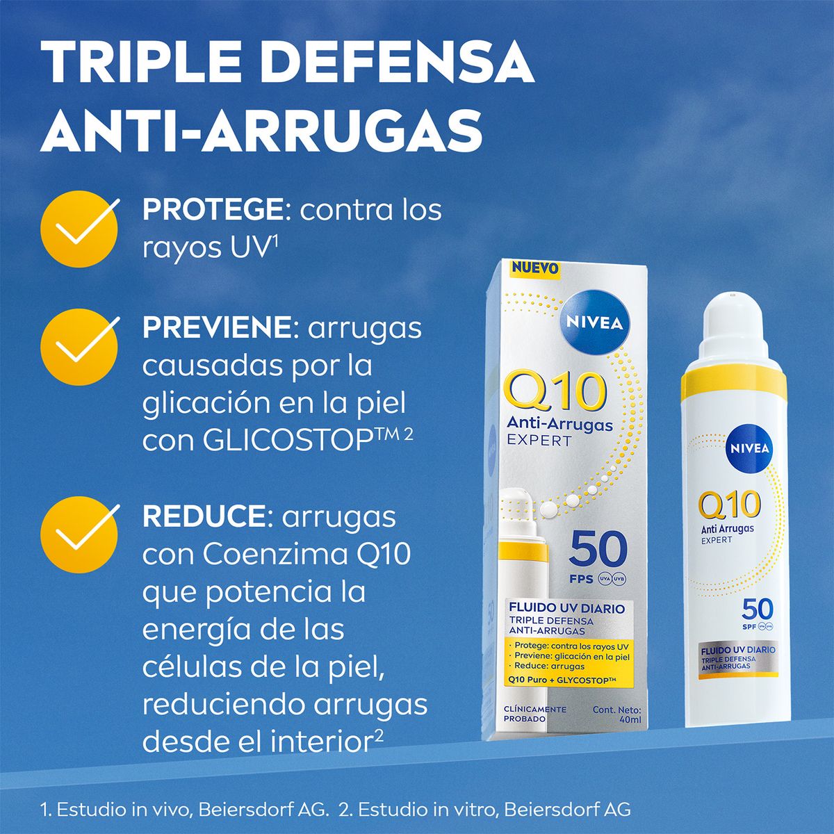 NIVEA - Fluido Q10 UV Diario Anti Arrugas Nivea 40 ml