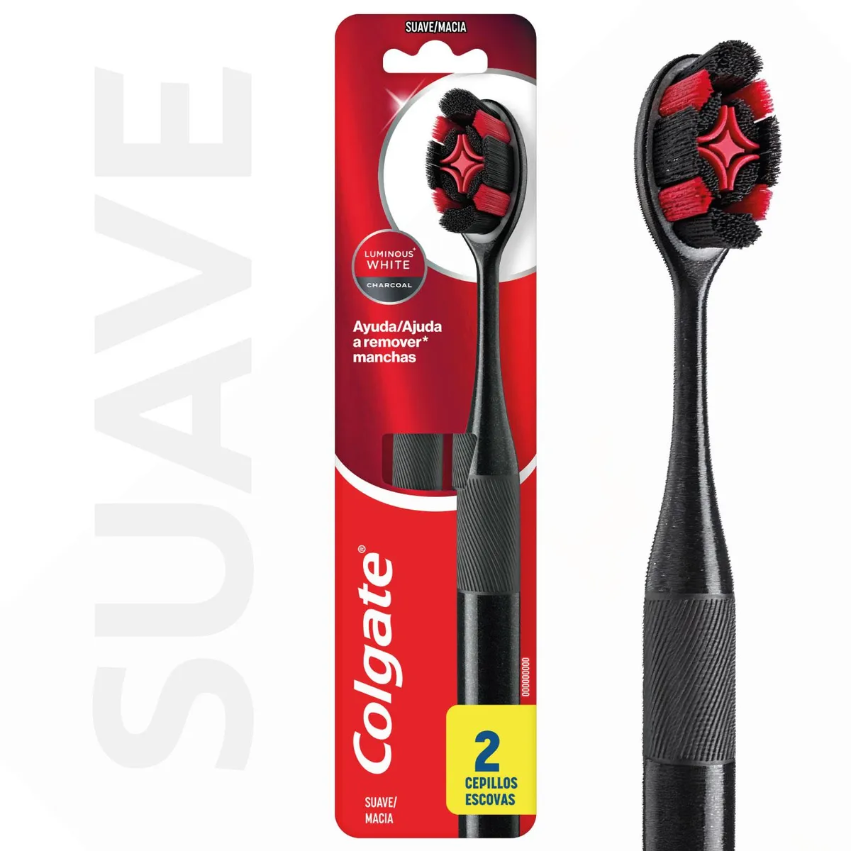 COLGATE - Cepillo Dental Suave Luminous White Colgate 2 un