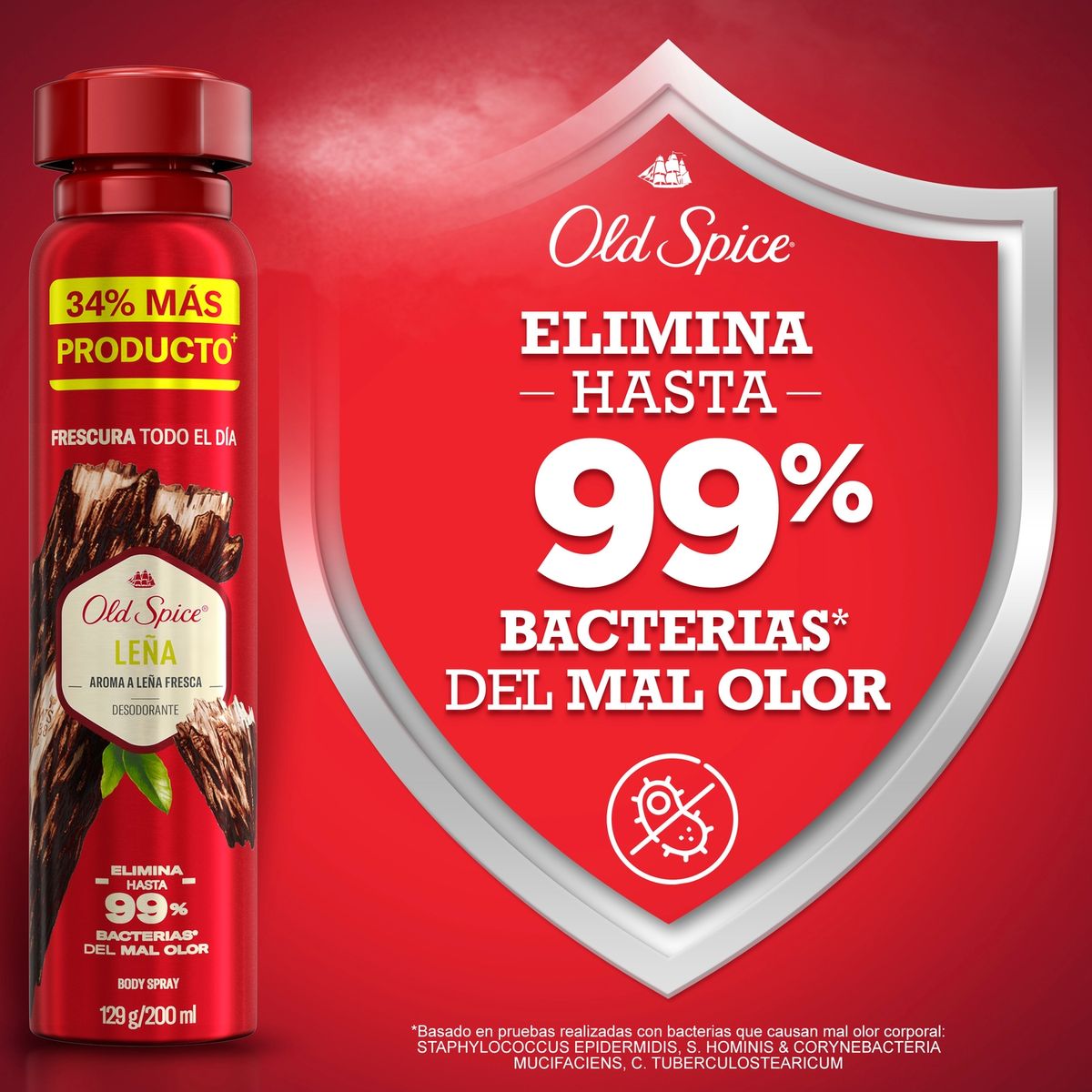 OLD SPICE - Desodorante en Spray Leña Old Spice 200 ml