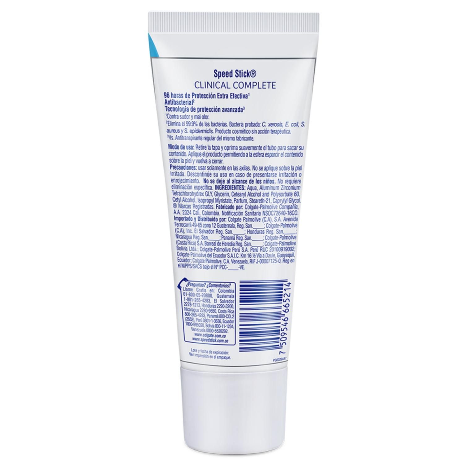 Desodorante en Crema Clinical Complete Speed Stick 70 gr | Tottus