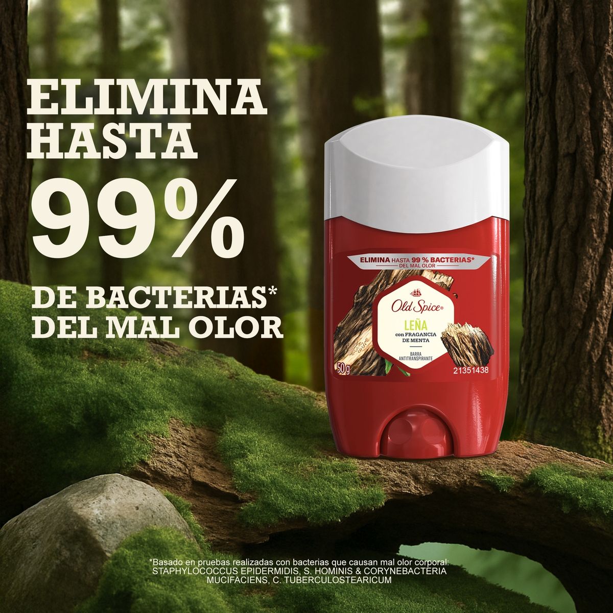 OLD SPICE - Antitranspirante en Barra Leña Old Spice 50 gr