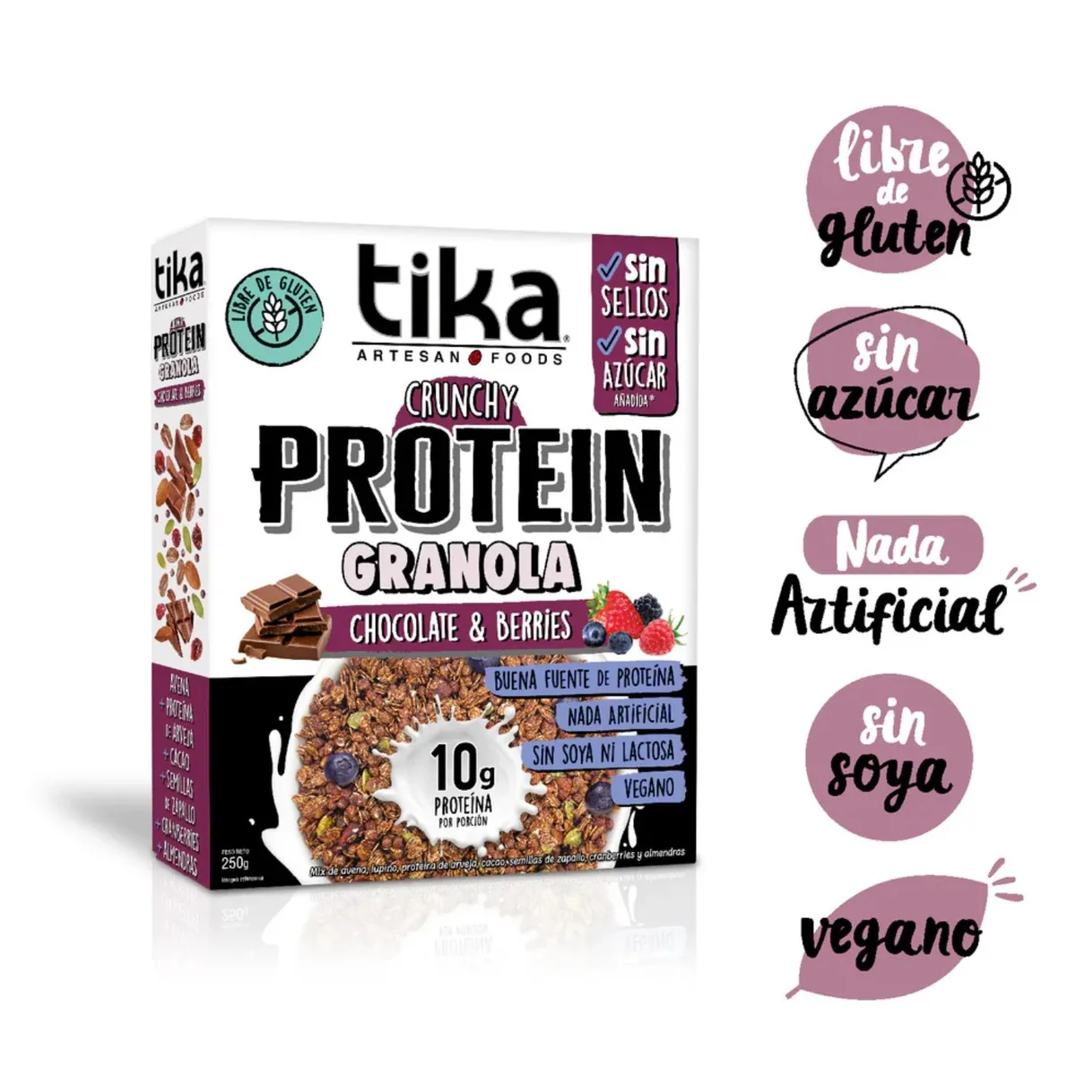 TIKA - CHOCO BERRIES PROTEIN TIKA 250GR