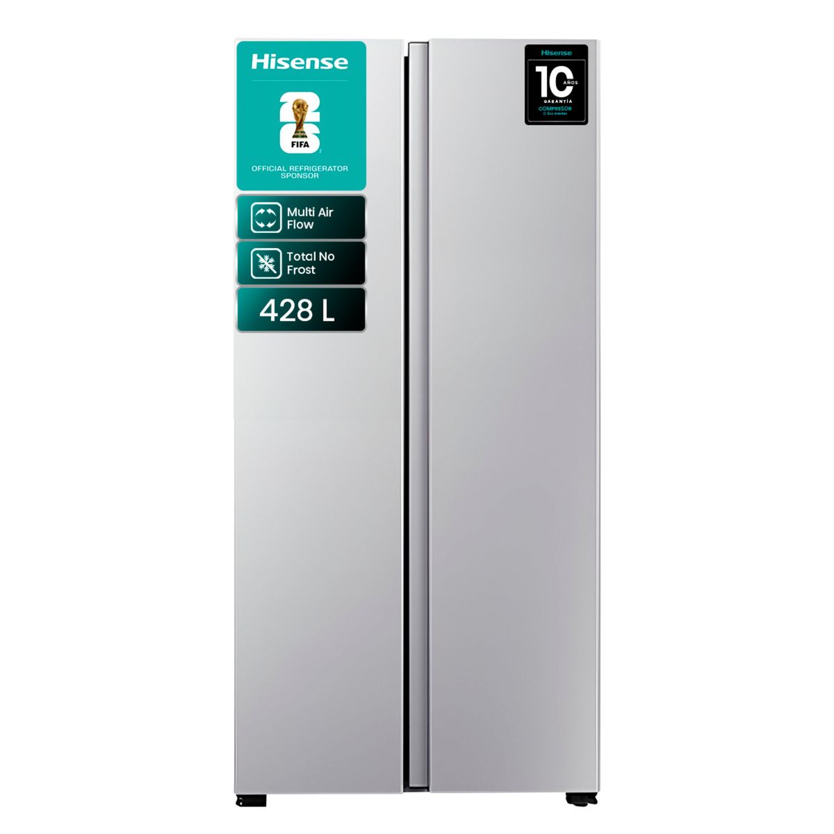 HISENSE - Refrigerador Side By Side 428 Lts No Frost Rc-56Ws