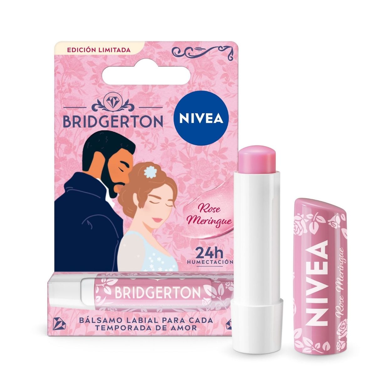 NIVEA - Bálsamo Labial Bridgerton Rose Meringue Nivea un