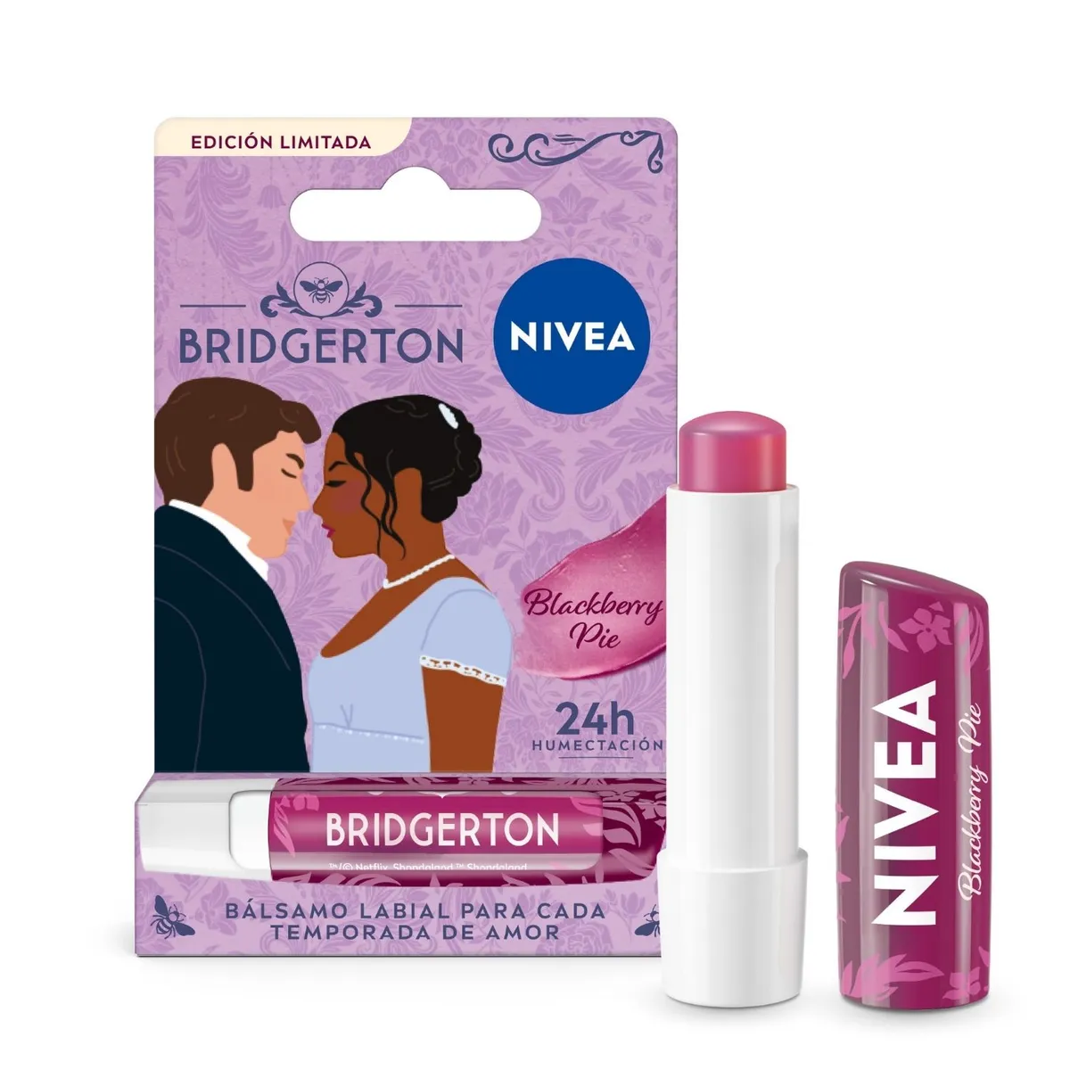 NIVEA - Bálsamo Labial Bridgerton Blackberry Pie Nivea un