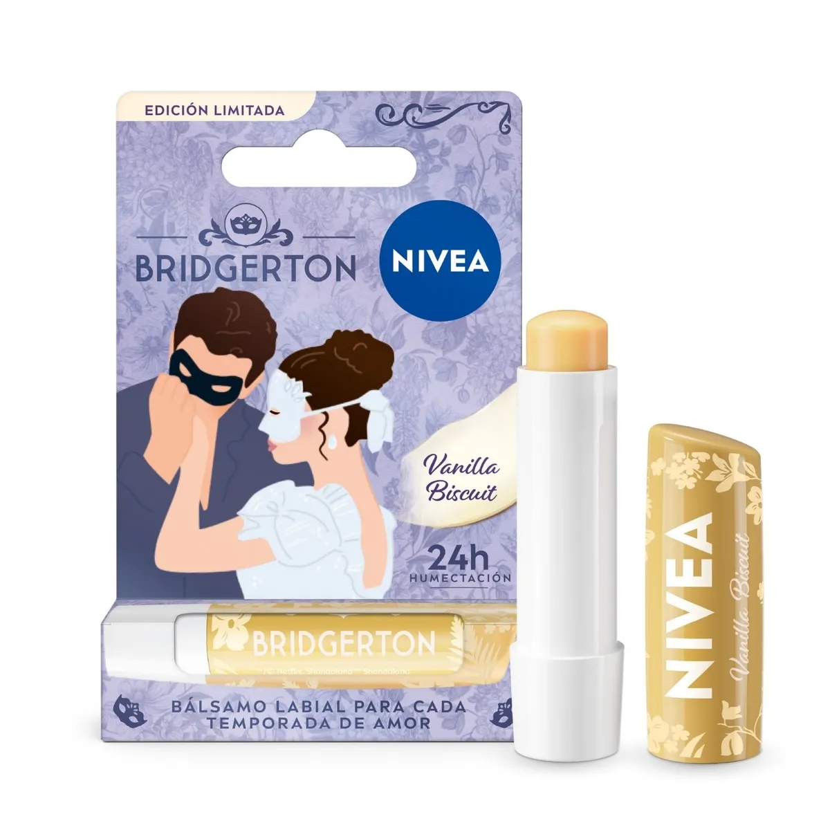 NIVEA - Bálsamo Labial Bridgerton Vanilla Biscuit Nivea un