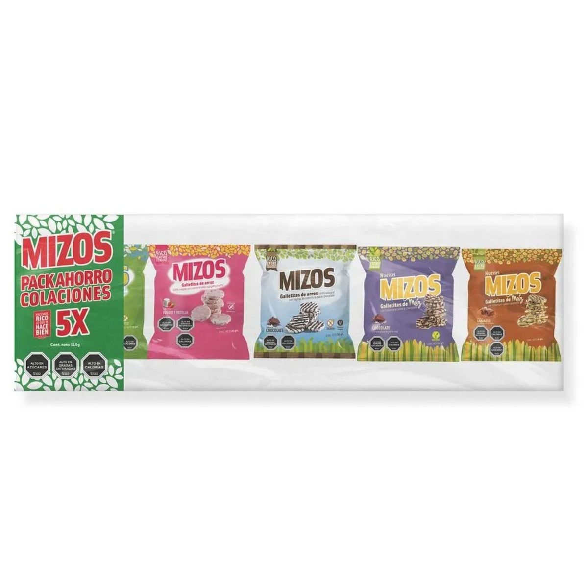 MIZOS - Pack Snack Colaciones Mixto Mizos 110 g