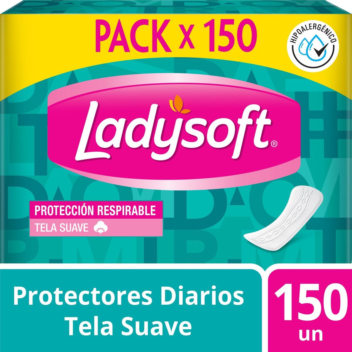 LADYSOFT - Protectores Diarios Tela Suave Ladysoft 150 un