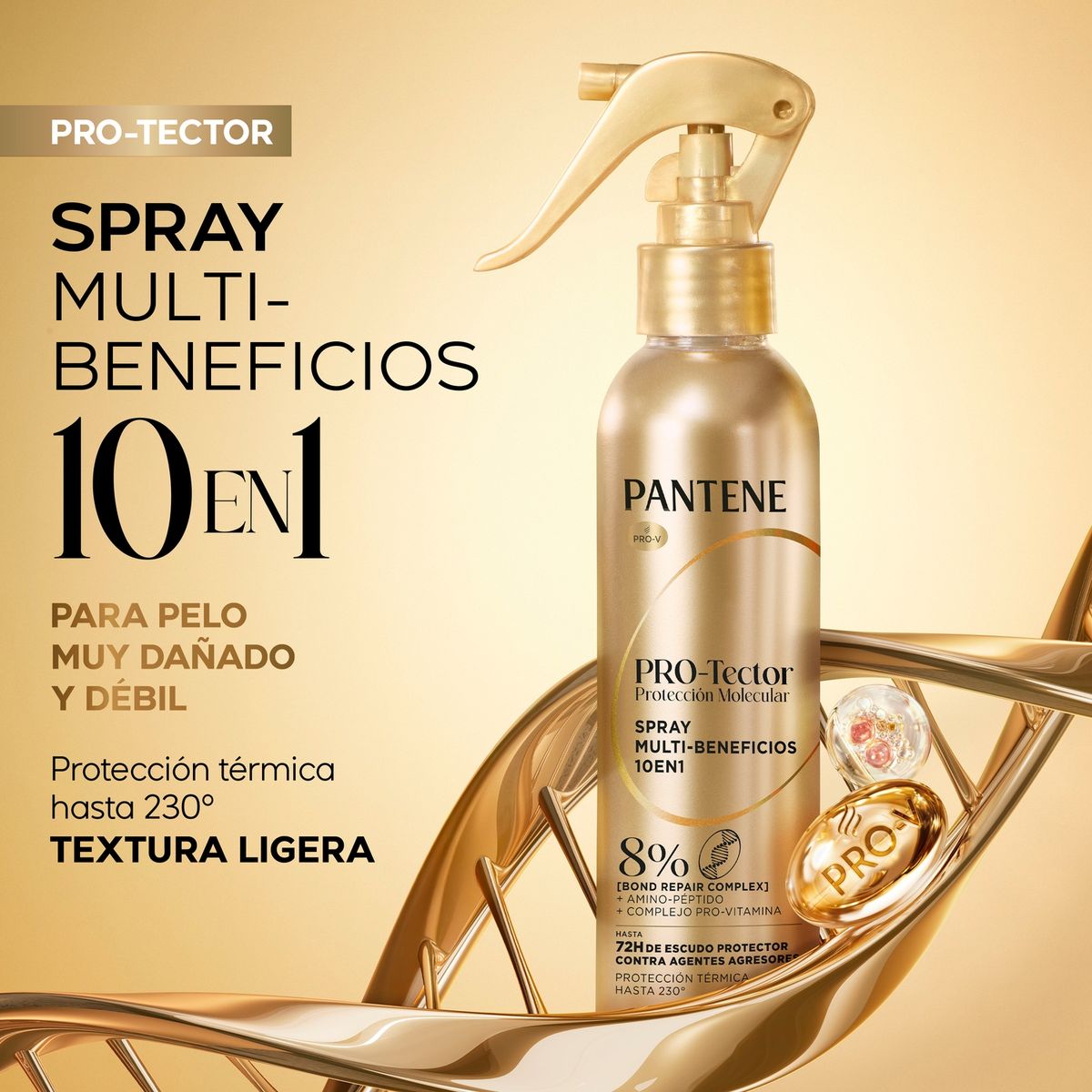 PANTENE - Tratamiento Spray Molecular Pro-tector Pantene 170 ml