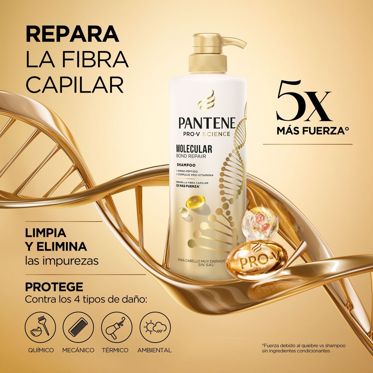 PANTENE - Shampoo Molecular Bond Repair Pantene 510 ml
