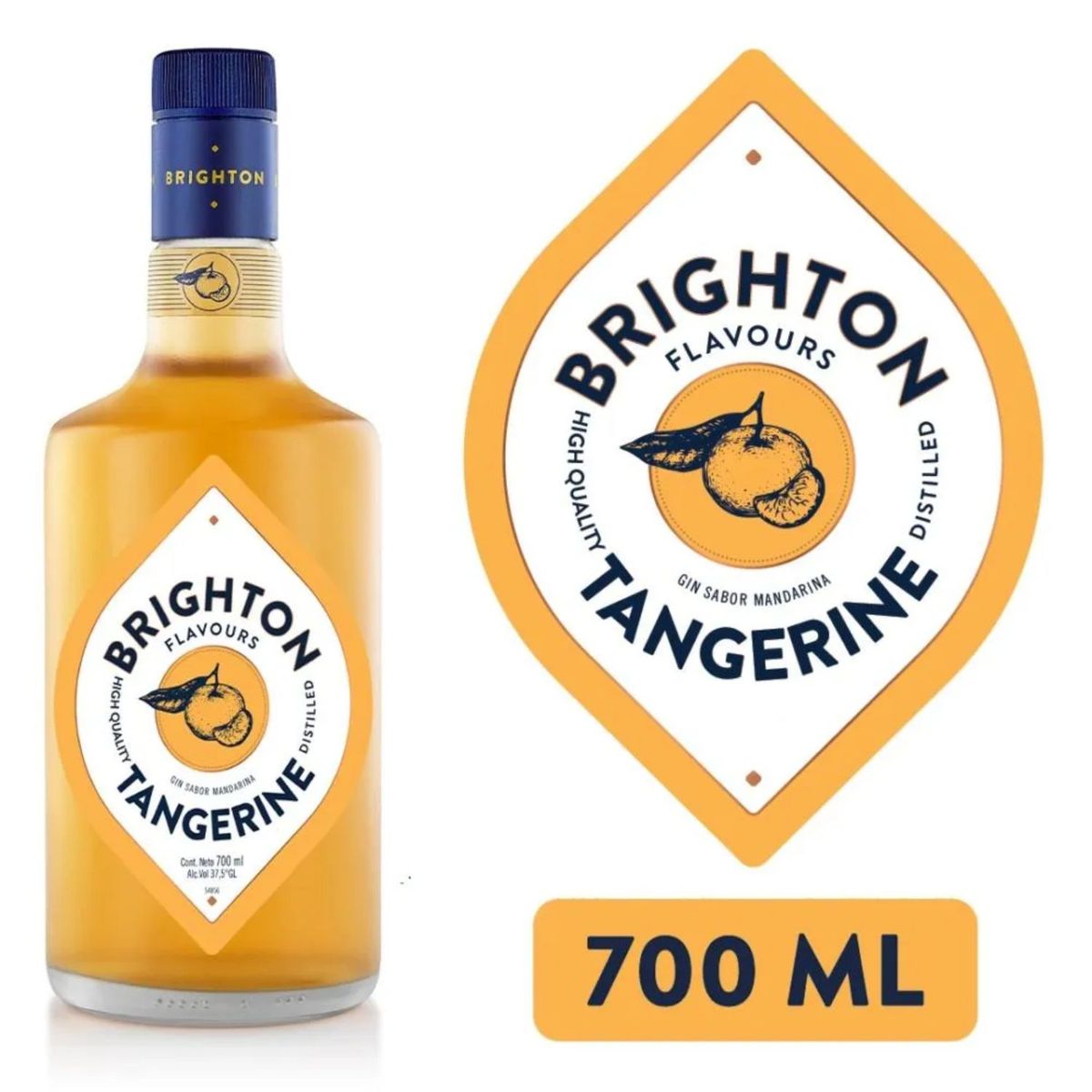 BRIGHTON - Gin Brighton Tangerine 37.5° 700 ml