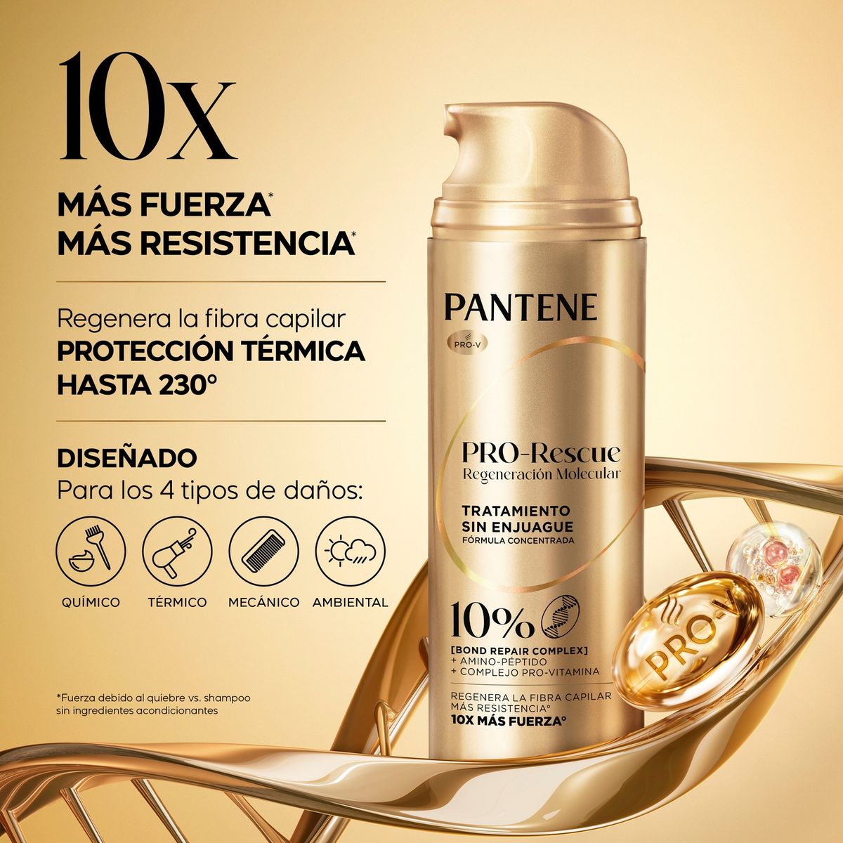 PANTENE - Tratamiento Molecular Pro Rescue Pantene 150 ml