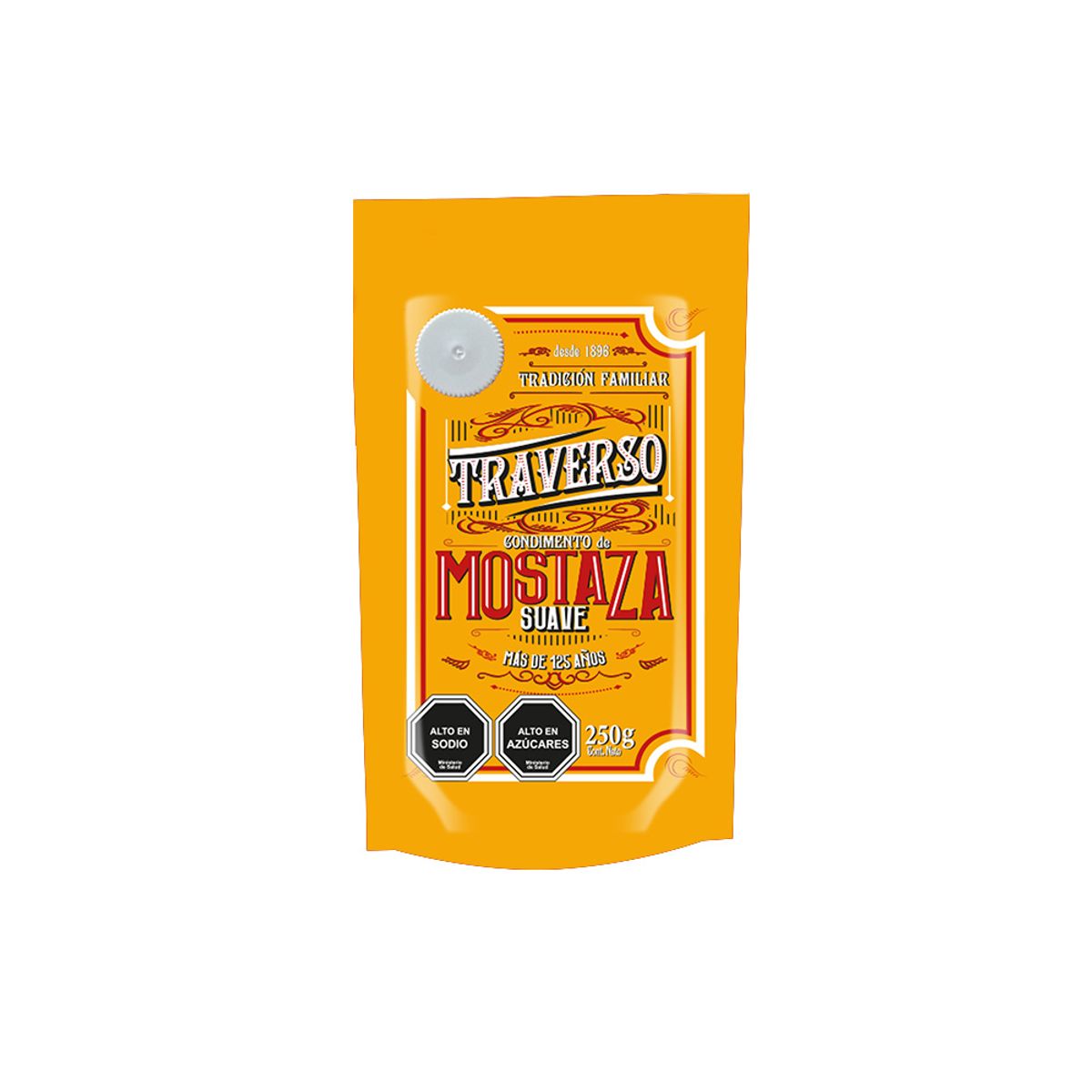 TRAVERSO - Mostaza Suave Doypack Traverso 250 g