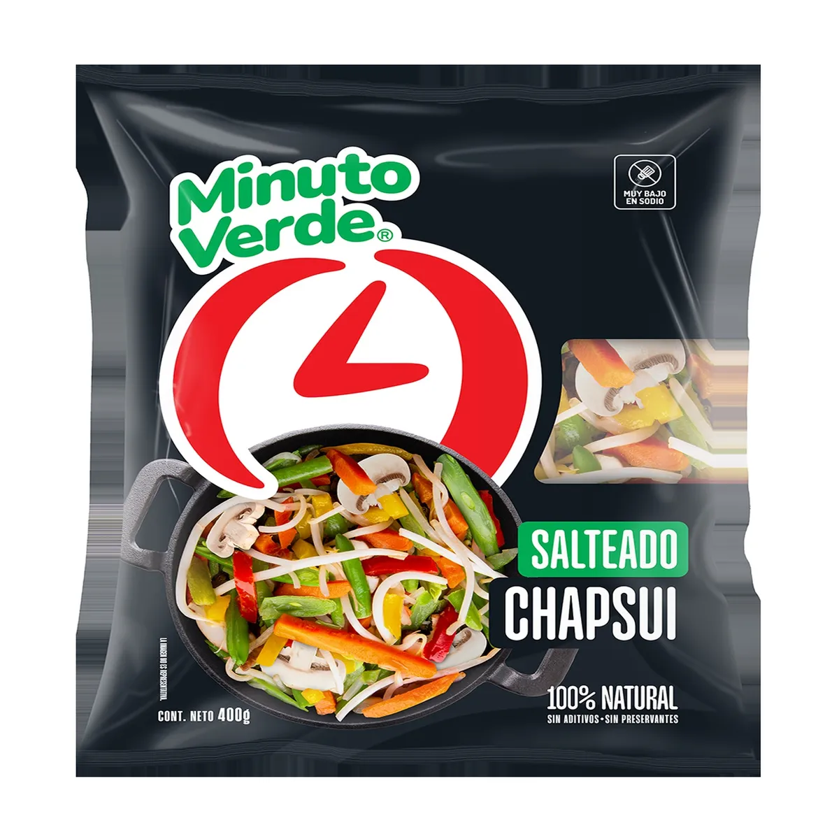 MINUTO VERDE - Salteado Chapsui Congelado Minuto Verde 400 gr